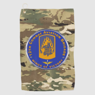 12th Combat Aviation Brigade CAB Golf Towel
