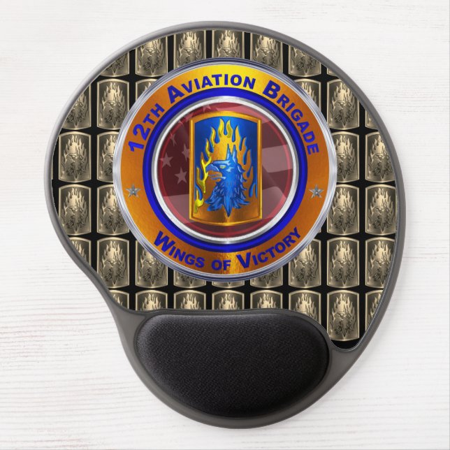12th Combat Aviation Brigade  Gel Mouse Pad (Front)