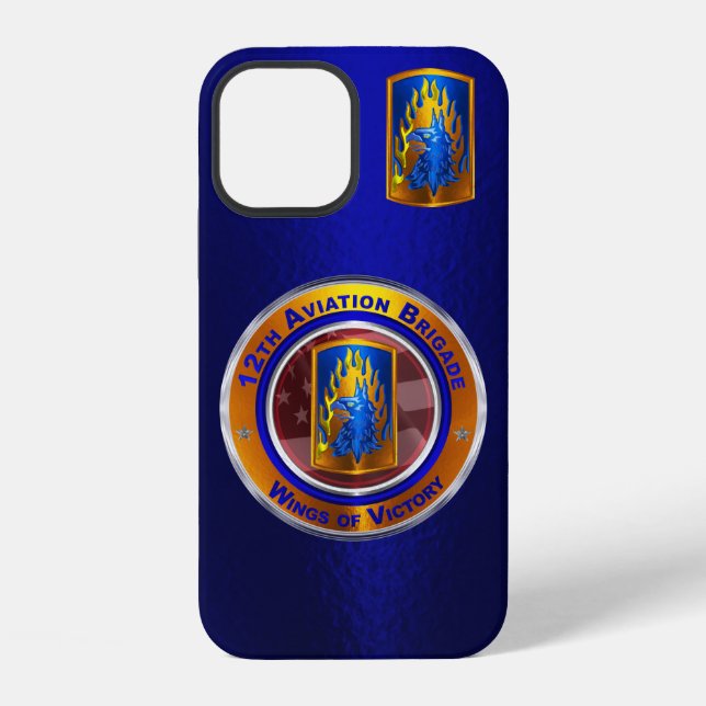 12th Combat Aviation Brigade  Iphone Case (Back)