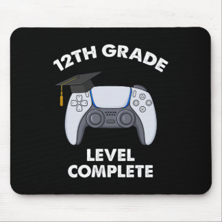 12th Grade Level Complete Graduation Gamer Boys Sc Mouse Pad