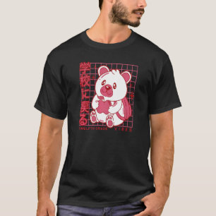 12th Grade Vibes Back to School Teddy Bear Japanes T-Shirt