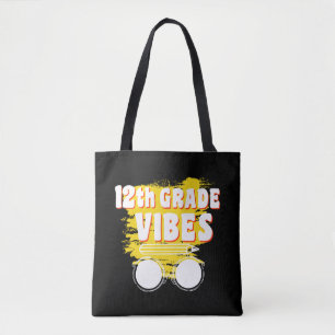12th Grade Vibes Shirt Back To School First Day Tote Bag