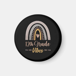 12th Grade Vibes Twelfth Grade Back to School Magnet