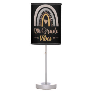 12th Grade Vibes Twelfth Grade Back to School Table Lamp