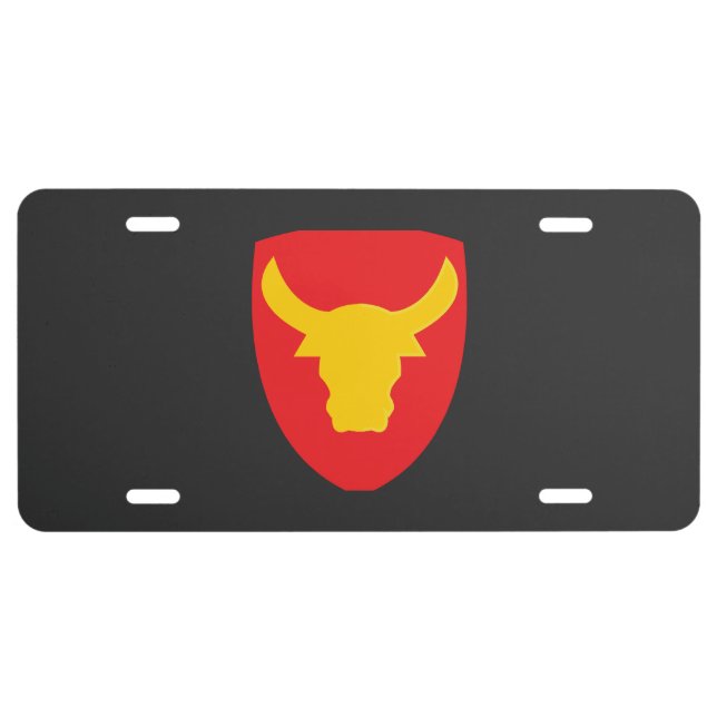 12th Infantry Division - SSI - Philippine Division License Plate (Front)