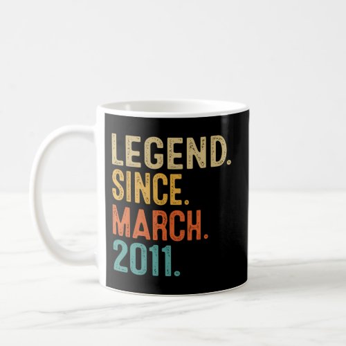 12Th Legend Since March 2011 12 Coffee Mug