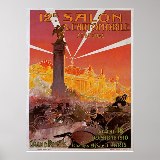 12th Salon de l'Automobile Poster (Front)
