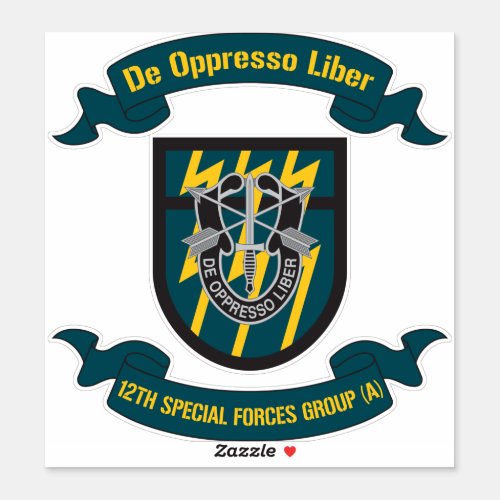 12th Special Forces Group Airborne 12th SFG Sticker