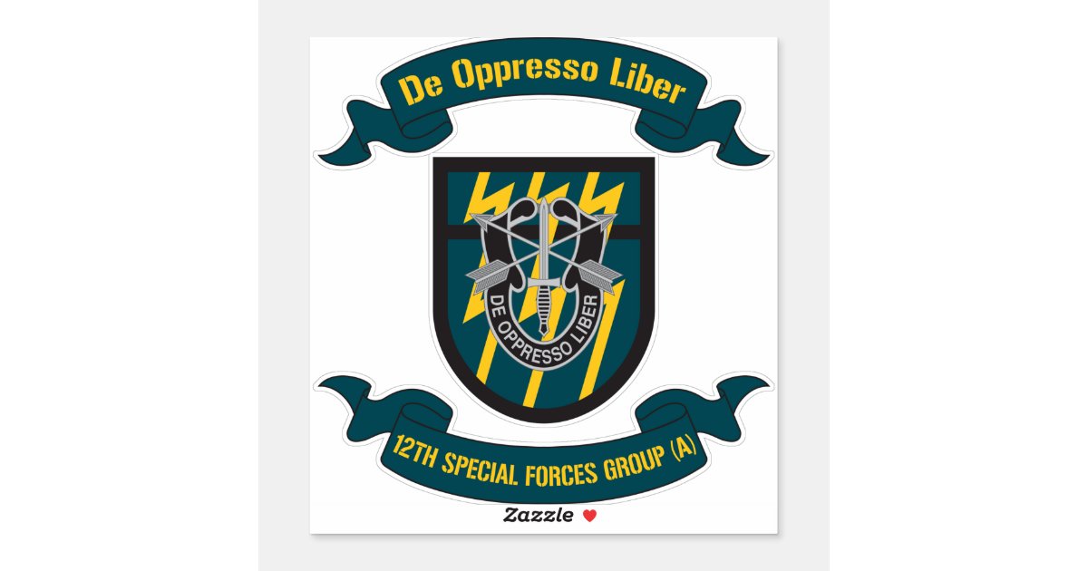 Custom Name Us Army Special 12Th Special Forces Group (12Th Sfg)(A