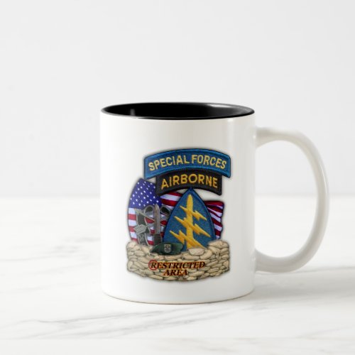 12th Special Forces Group Green Berets SF SFG Vet Two_Tone Coffee Mug