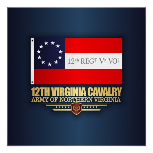 12th Virginia Cavalry f10 Poster