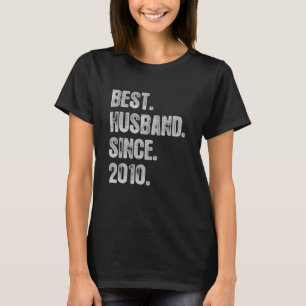 12th Wedding Anniversary For Him Best Husband Sinc T-Shirt