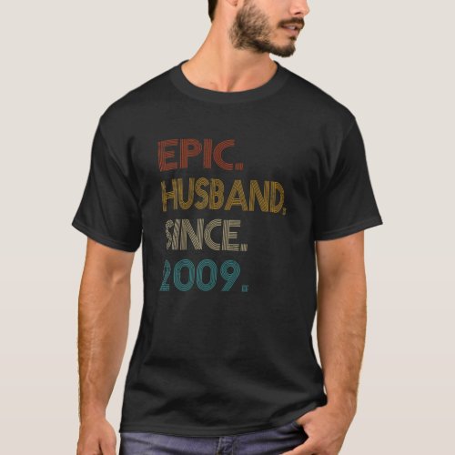 12Th Wedding Anniversary Gift Him _ Epic Husband S T_Shirt