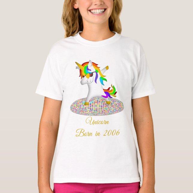 12th years old birthday UNICORN girls gift T-SHIRT (Front)