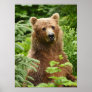 12x16   Poster (Matte) w/ grizzly bear