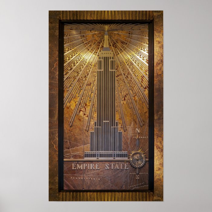 12x20 Empire State Building Poster Print