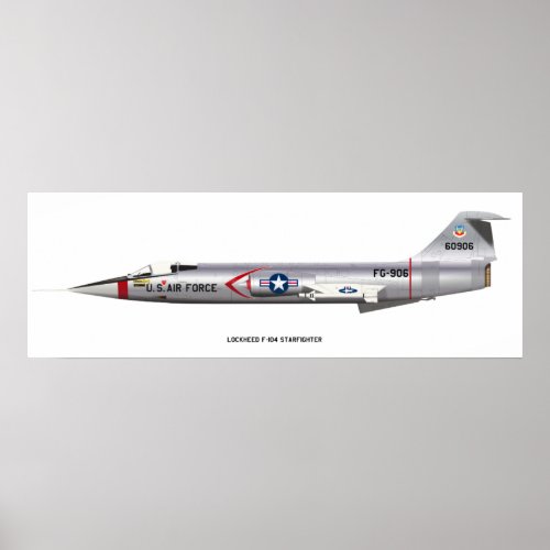 12x36 Lockheed F_104 Starfighter Poster
