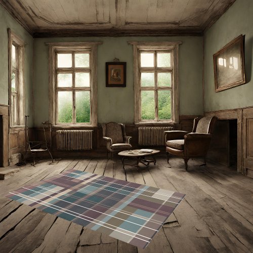 12x9 Indoor Plaid Rustic Farmhouse  Rug