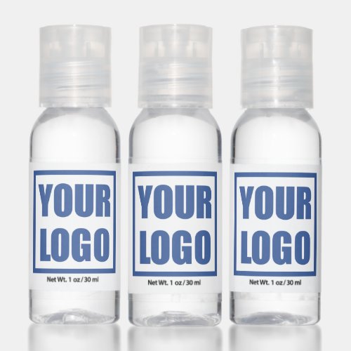 12x Hand Sanitizer Bottles Business Logo