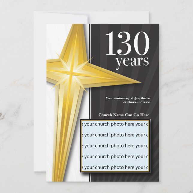 130 Year Church Anniversary Invitation (Front)