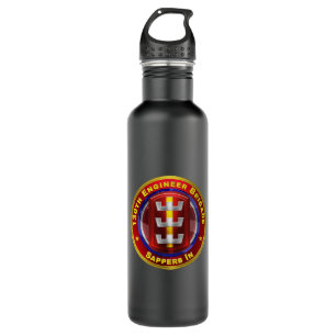 130th Engineer Brigade “Sappers In” Stainless Steel Water Bottle