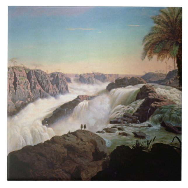131-0059242 The Paulo Alfonso Falls, 1850 Ceramic Tile (Front)