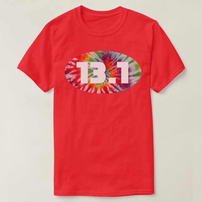 131 Miles Half Marathon Tie Dye T-Shirt (Design Front)