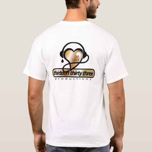 1333 Productions Logo FrontBack Design T_Shirt