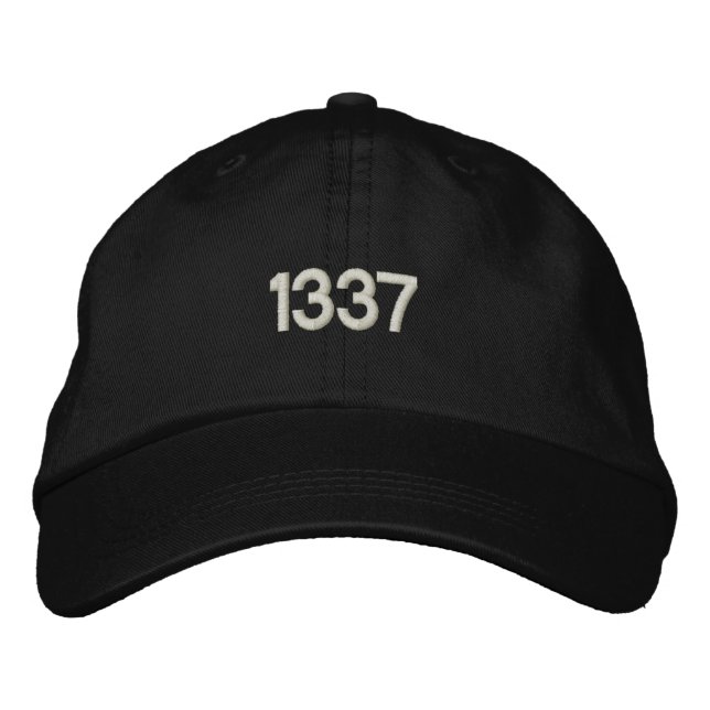 1337 EMBROIDERED BASEBALL HAT (Front)