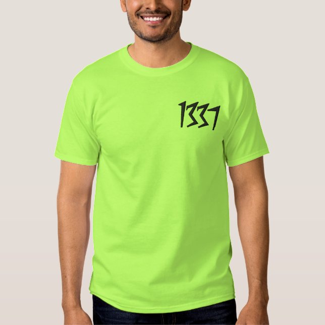 1337 EMBROIDERED T-Shirt (Front)