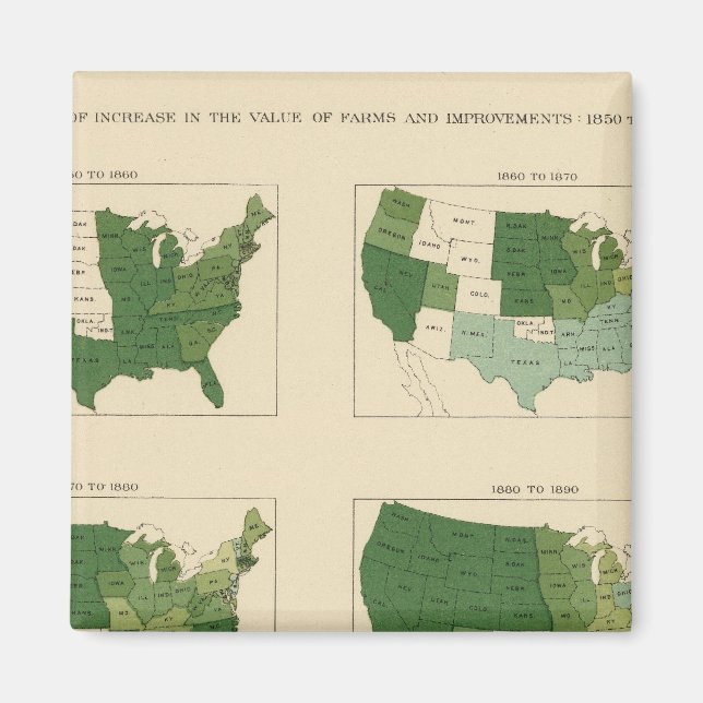 133 Increase value of farms 1850-1900 Magnet (Front)