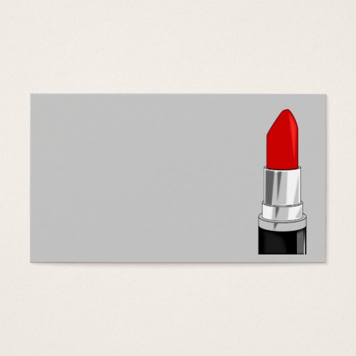 Customizable 13479 RED LIPSTICK MAKEUP BEAUTY FASHION STYLE SAL BUSINESS CARDS