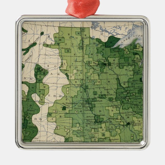 134 Value farm products 1900 Metal Ornament (Front)