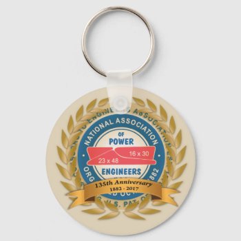 135th Anniversary Key Chain by The_NAPE_Store at Zazzle