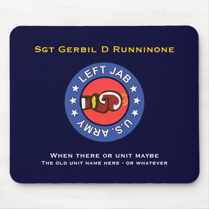 138th Avn Co   Left Jab 2 Mouse Pads