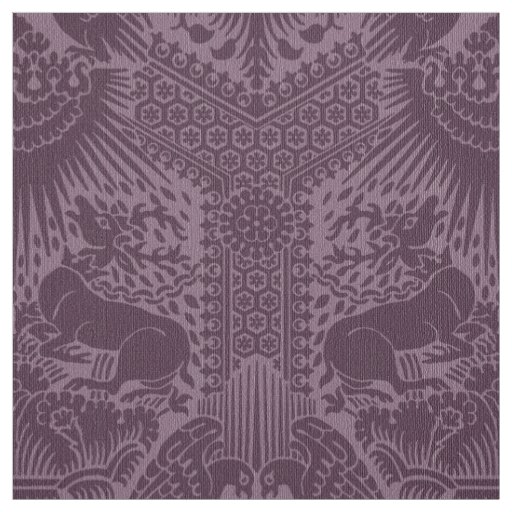 1390 Damask with Deer and Hawks Fabric