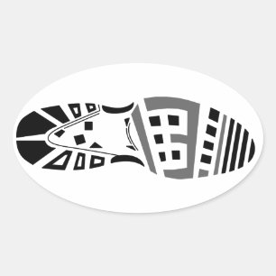 13.1 (1/2 Marathon) Running Shoe Oval Sticker