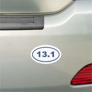 13.1 Blue Purple oval Car Magnet