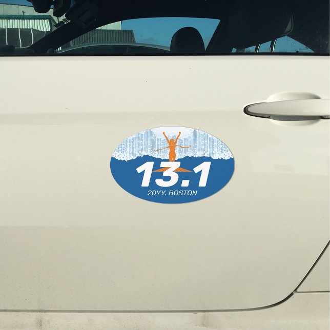 13.1 City Half Marathon Keepsake Car Magnet (13.1 City Half Marathon Keepsake Car Magnet)