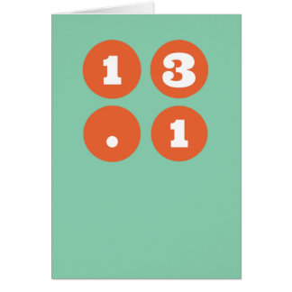 13.1 Half Marathon Cards