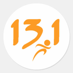 13.1 Half-marathon Classic Round Sticker