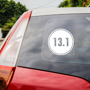 13.1 Half Marathon Running Window Cling