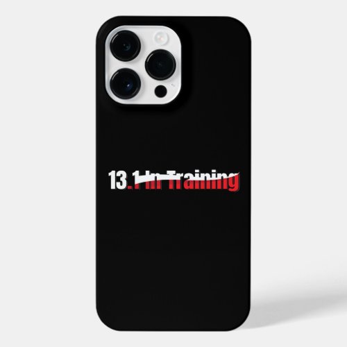 131 in Training _ Abstract Half_Marathon Running iPhone 14 Pro Max Case