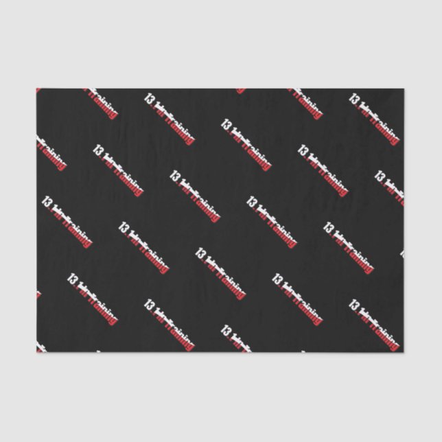 13.1 in Training Abstract Half-Marathon Running Tissue Paper (Front)