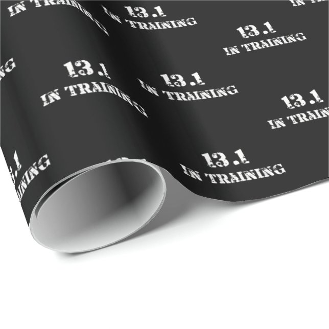 13.1 in Training Half Marathon Race - Running Wrapping Paper (Roll Corner)