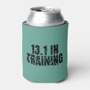 13.1 In Training Half Marathon Runner Broken Glass Can Cooler
