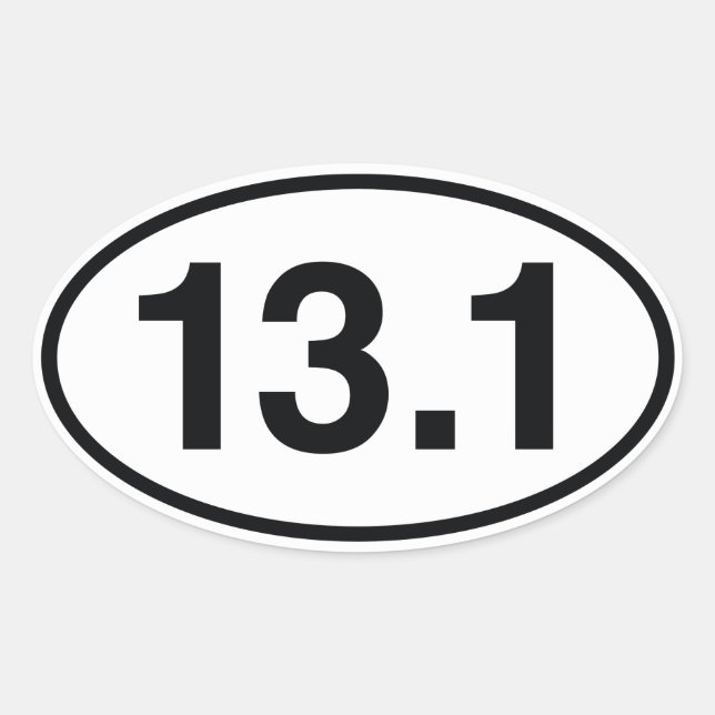 13.1 OVAL STICKER (Front)