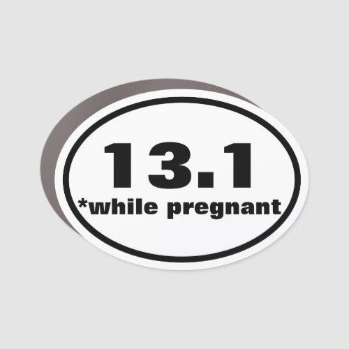 131 Pregnant Bumper Sticker Car Magnet