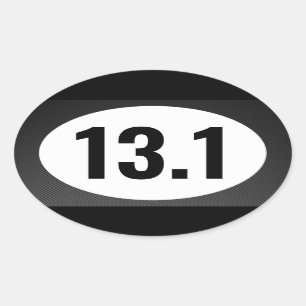13.1 Running Oval Sticker