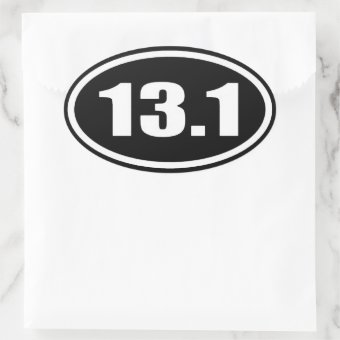 13.1 Sticker White Text on Black Background | Zazzle